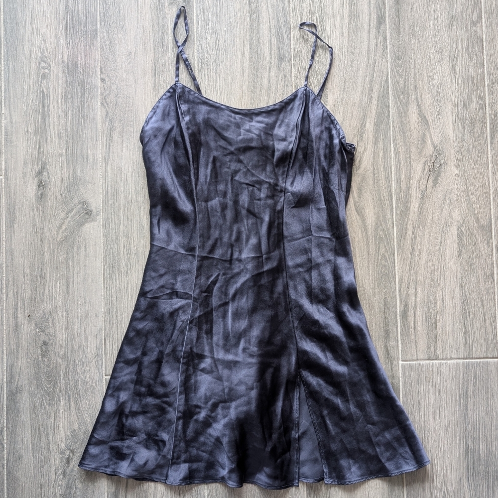 RARE Vintage 90s Victoria's Secret Satin Slip with Slit XS NEW
